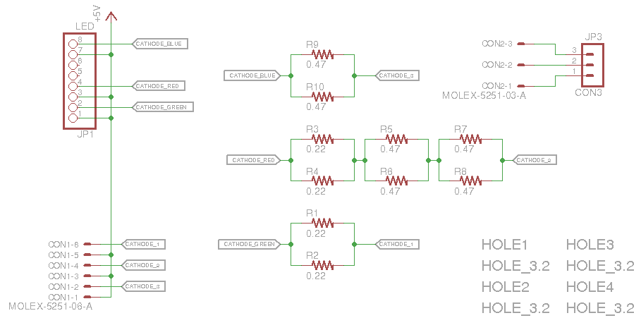 LED Resister Board Sch